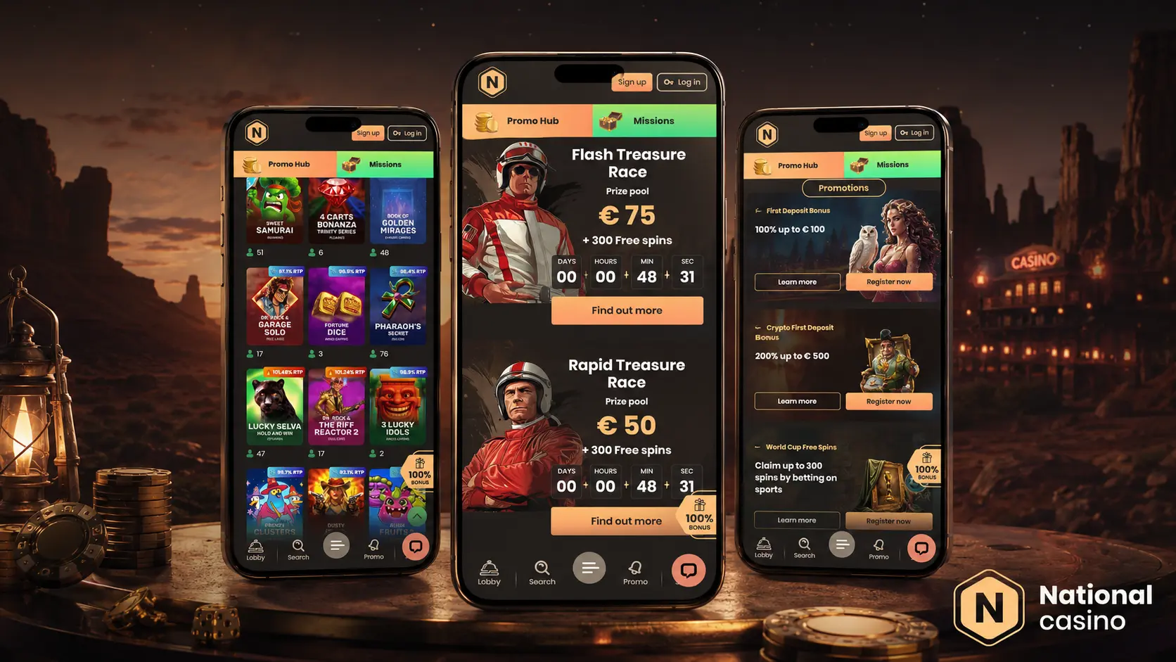 Înregistrare și autentificare la National Casino